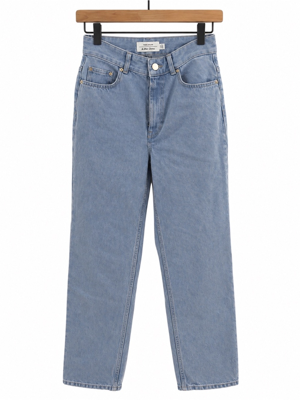 & Other Stories‎ High Rise Straight Leg Jeans Light Wash Blue Size 26